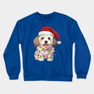 Christmas Dog Coton De Tulear Crewneck Sweatshirt